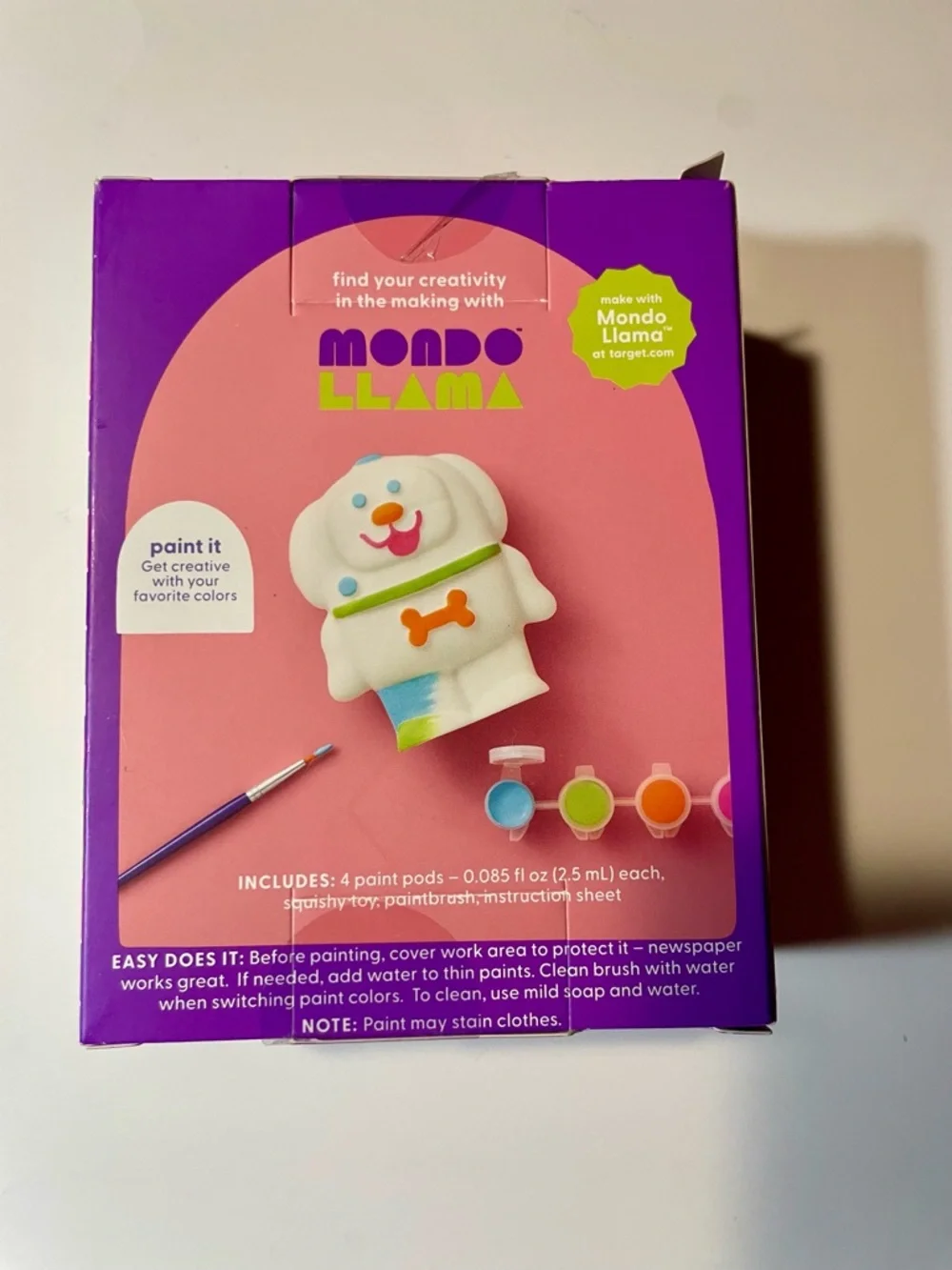 Create-Your-Own Squishy Astronaut Dog Kit - Purple Squeaky Toy DIY Mondo Llama